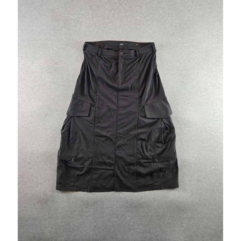 Vtg Marithe Francois Girbaud Raver Skirt 28W 5 Retro Black Mermaid Cargo‎ 90's